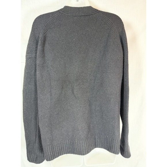 J.Crew Womens M Black Merino Alpaca Blend Cardigan V Neck Button Front - Picture 11 of 11